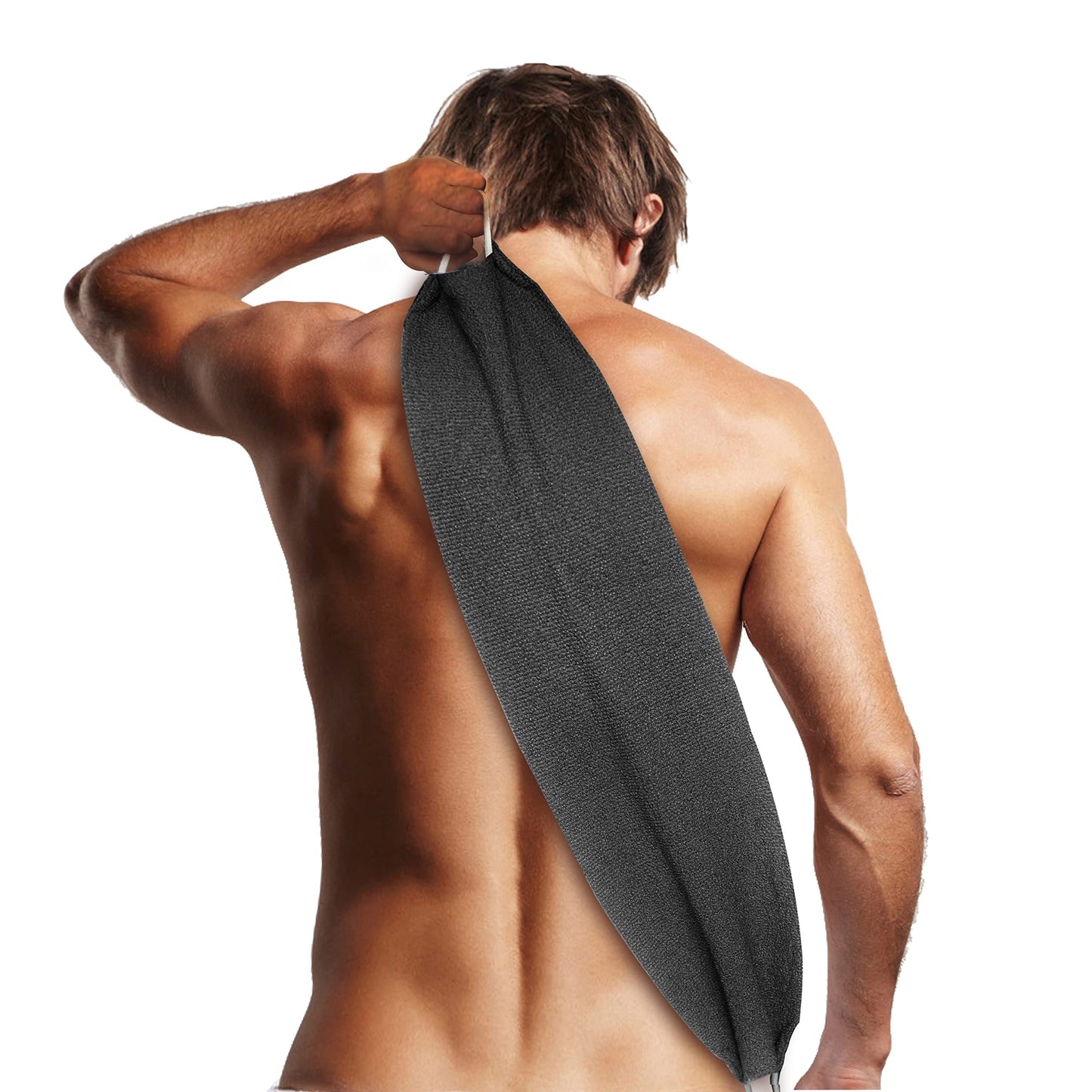 Evridwear Exfoliating Back Scrubber with Handles Two Sides for Body Shower Deep Cleans Skin Massages Invigorating Blood Circulation Men Women One Size Beauty & Personal Care Evridwear