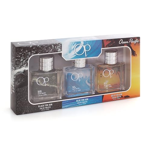 Ocean Pacific Men's 3 Piece Fragrance Gift Collection, Assorted, 1 Fl Oz, (Pack of 3) Beauty & Personal Care Ocean Pacific