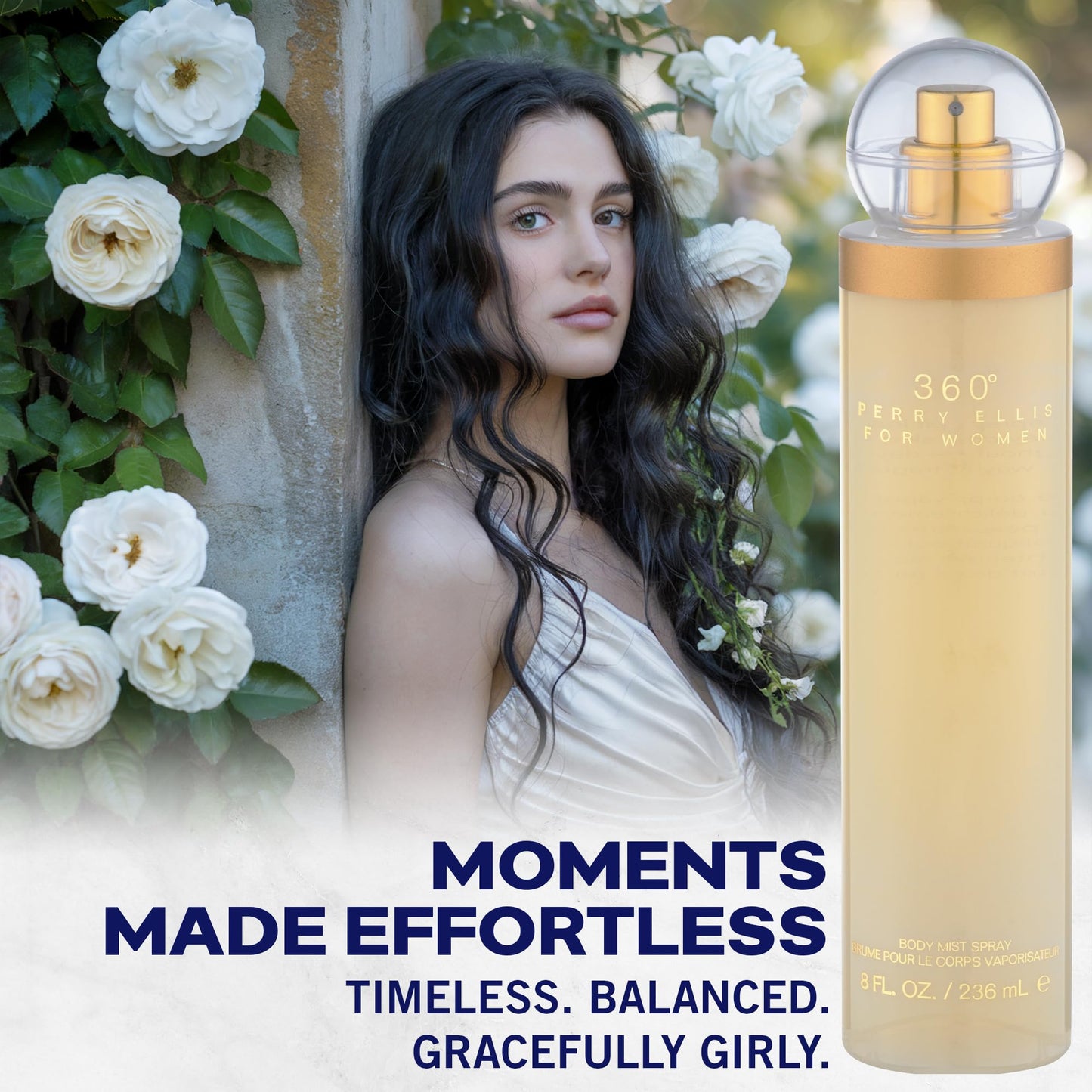 Perry Ellis 360° Body Spray for Women - Fruity, Floral Body Mist, Perfumes for Women, EDT, Long Lasting Fragrance, Eau De Parfum with Fresh Scent - 8 Beauty & Personal Care Perry Ellis