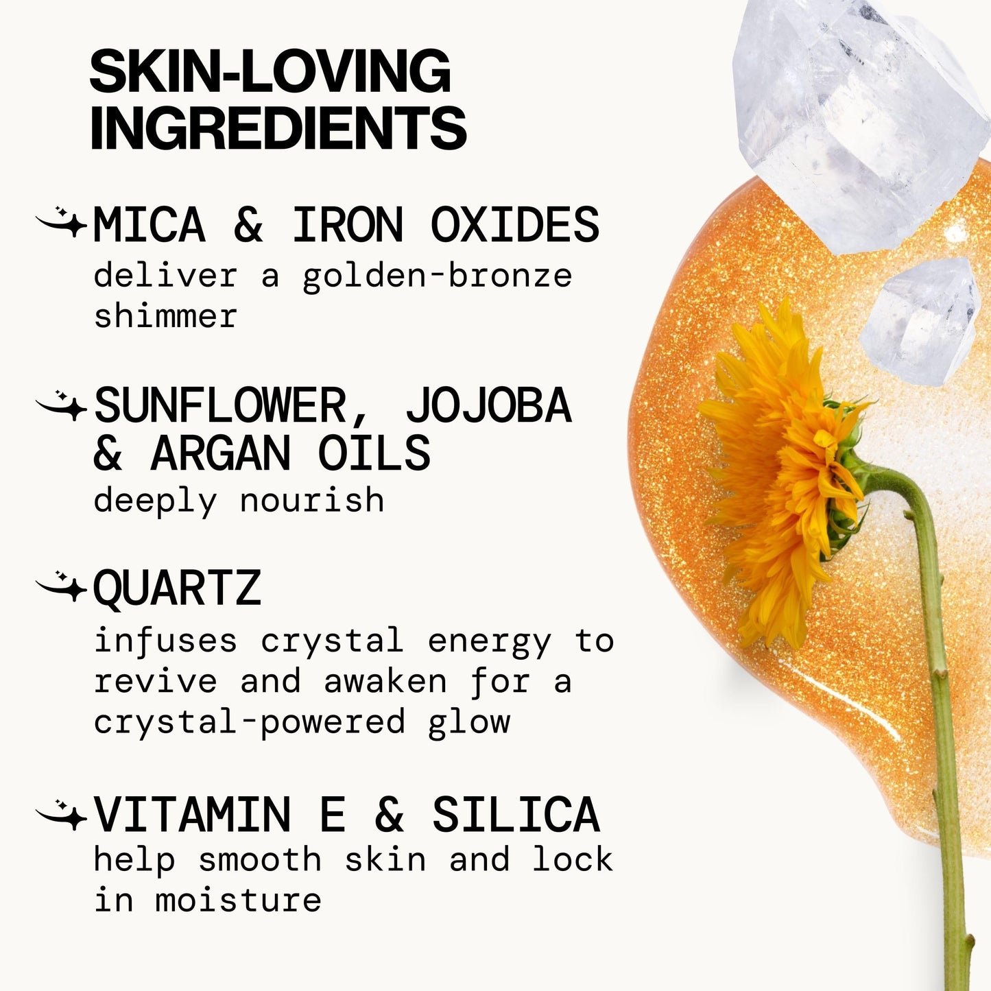 Pacifica Bronzing Body Oil - Crystal Bronze Shimmering Oil for Natural Sun-Kissed Glow, Hydrating Body Illuminator, Vanilla Coconut Scent, Vegan Beauty & Personal Care Pacifica
