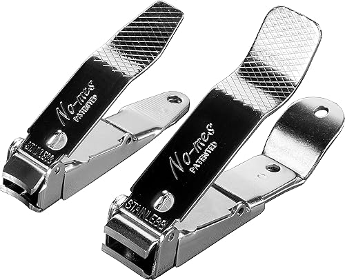 No-Mes Fingernail and Toenail Clipper Gift Set, Catches Clippings, Built-in Nail File, Made in USA Beauty & Personal Care No-mes