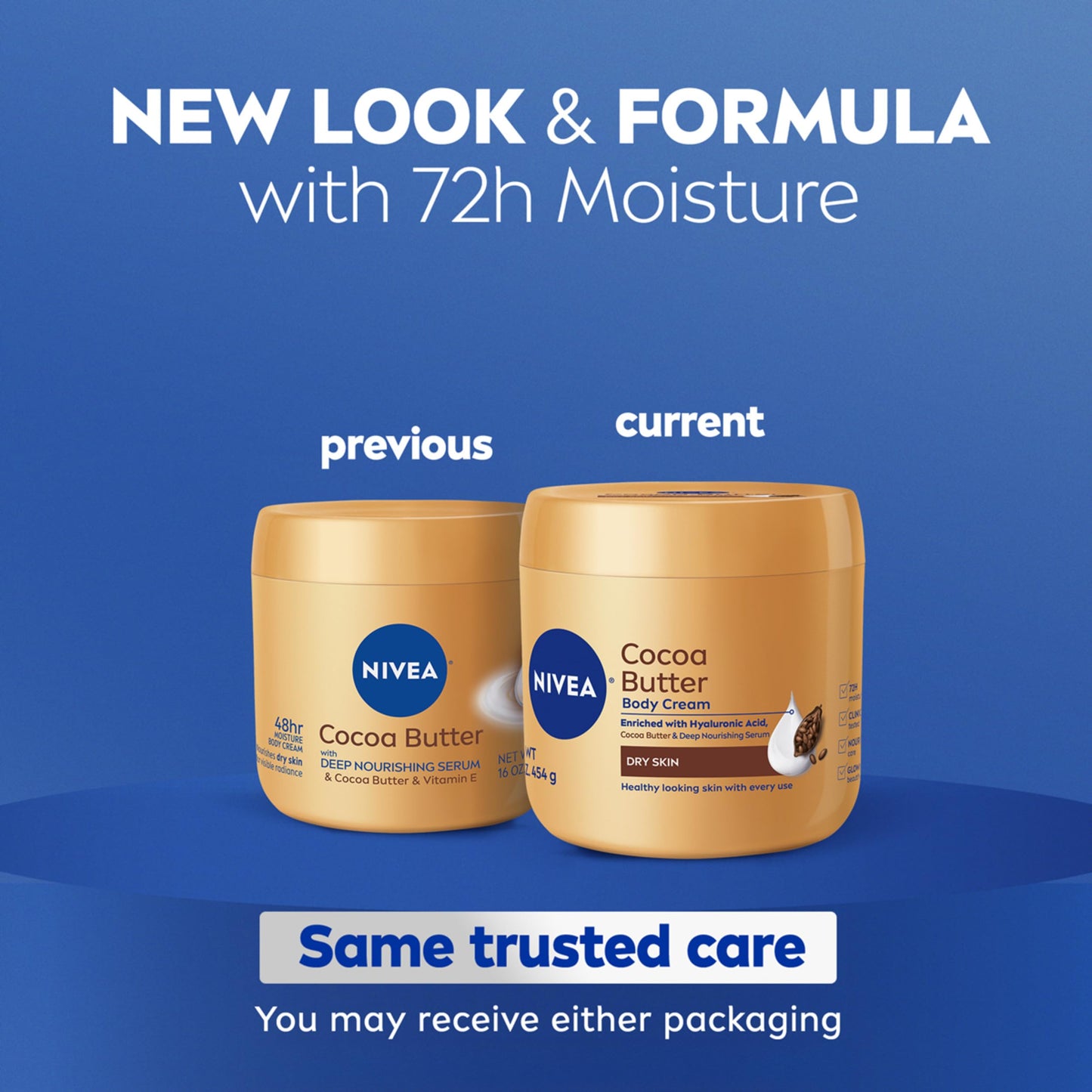 NIVEA Cocoa Butter Body Cream with Deep Nourishing Serum, Cocoa Butter Cream for Dry Skin, 16 Ounce Jar Beauty & Personal Care NIVEA