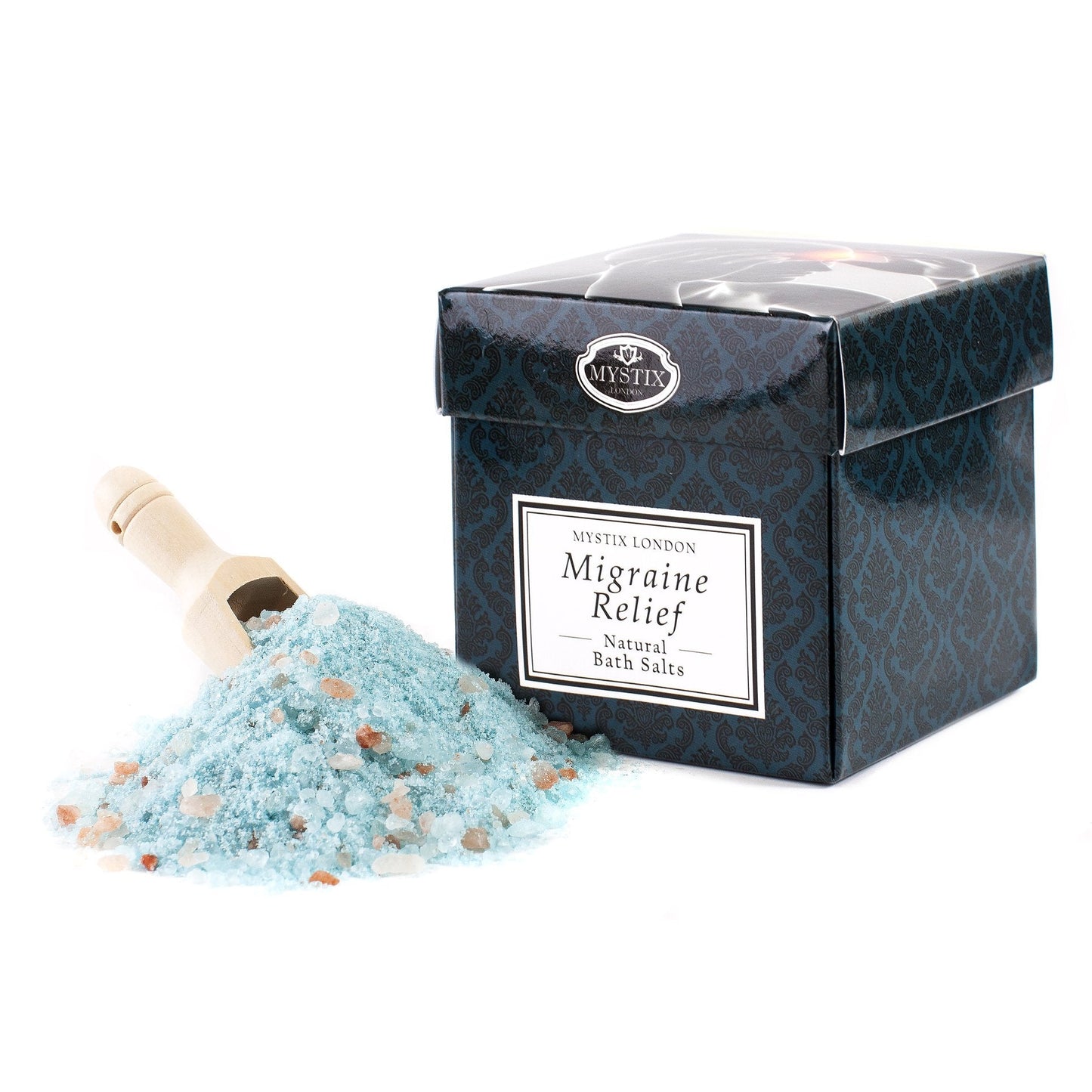 Mystix London - Migraine Relief - 100% Natural Bath Salts - A Medley of Epsom, Dead Sea Mineral and Himalayan Pink Salts - Perfect as a Gift Beauty and Personal Care Mystix