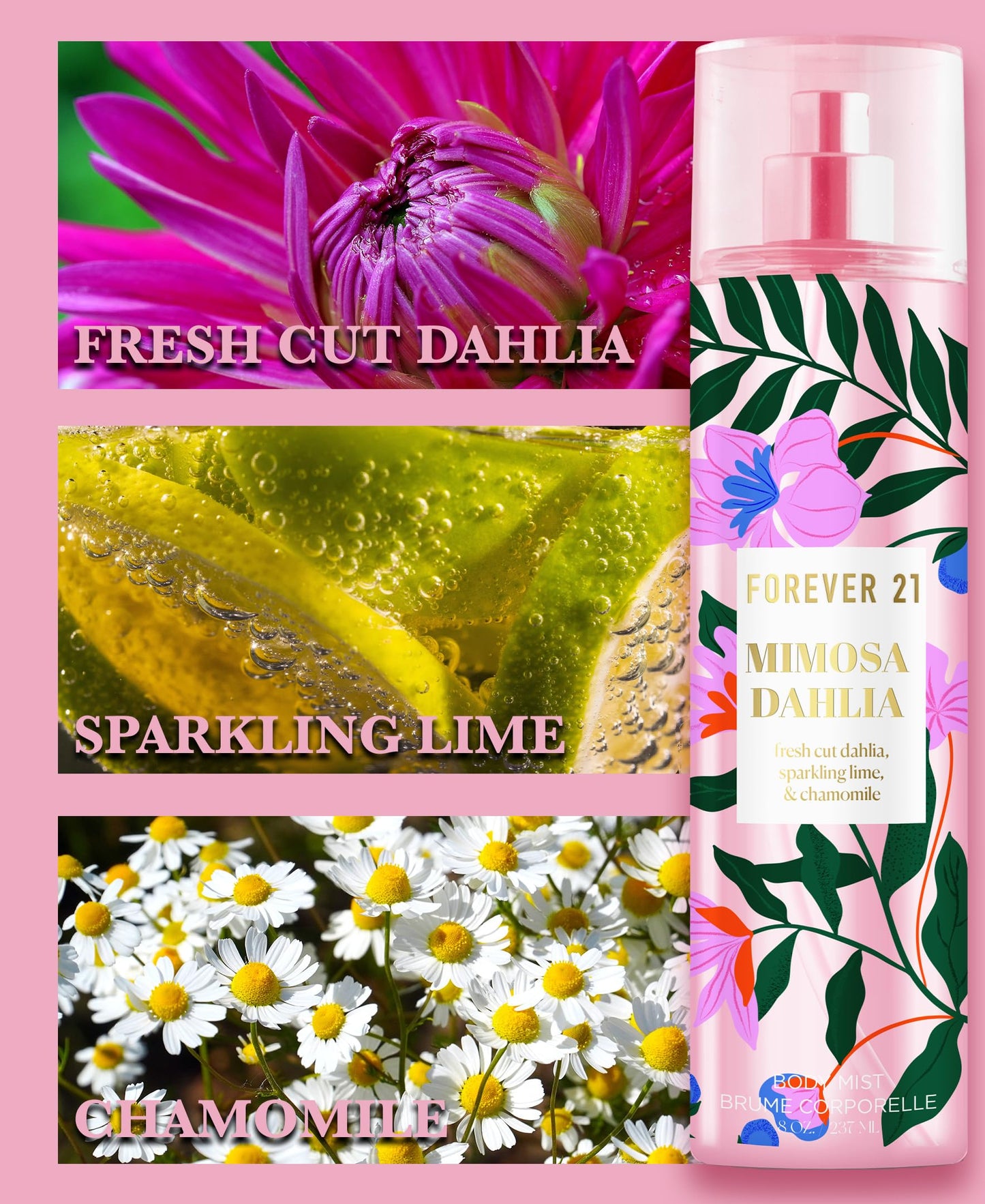 Mimosa Dahlia Body Spray, 8 fl. oz., by Forever 21 Beauty & Personal Care Forever 21