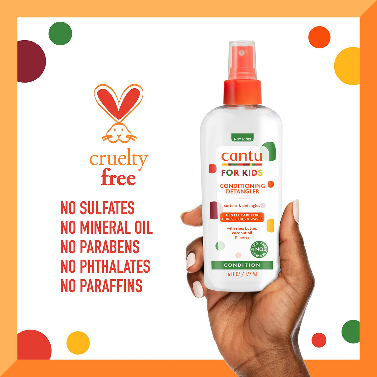 Cantu Care for Kids Conditioning Detangler, 6 fl oz (Pack of 3) Beauty & Personal Care Cantu