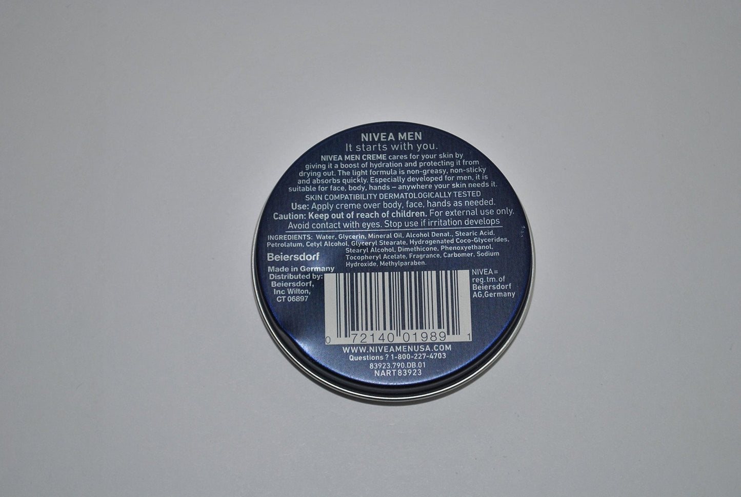 Nivea Men Creme Moisturizer Tin for Face, Hands and Body, 1 oz / 29 g Beauty & Personal Care NIVEA