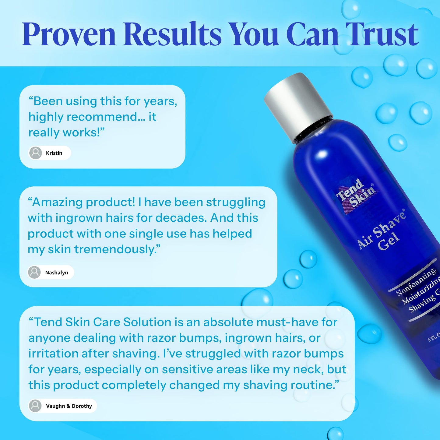 Tend Skin Air Shave Gel Advanced Soothing & Moisturizing Formula, Provides Natural Protection, Silky Smooth Skin & Seamless Hair Removal, 8 Oz Beauty & Personal Care Tend Skin