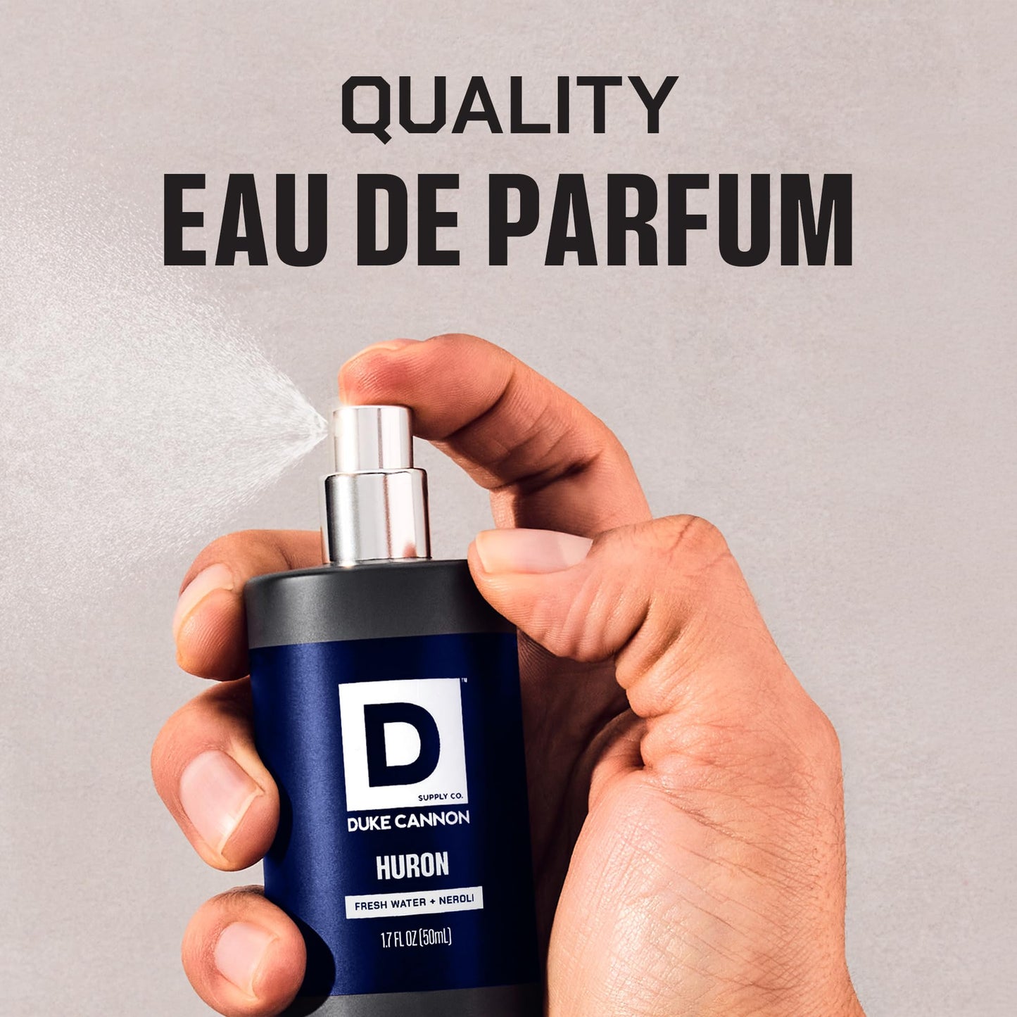 Duke Cannon Proper Cologne Huron | Men's Eau de Parfum | Fresh Water and Neroli | Aquatic, Fresh, Long-Lasting Scent | 1.7 fl oz Beauty & Personal Care Duke Cannon Supply Co.
