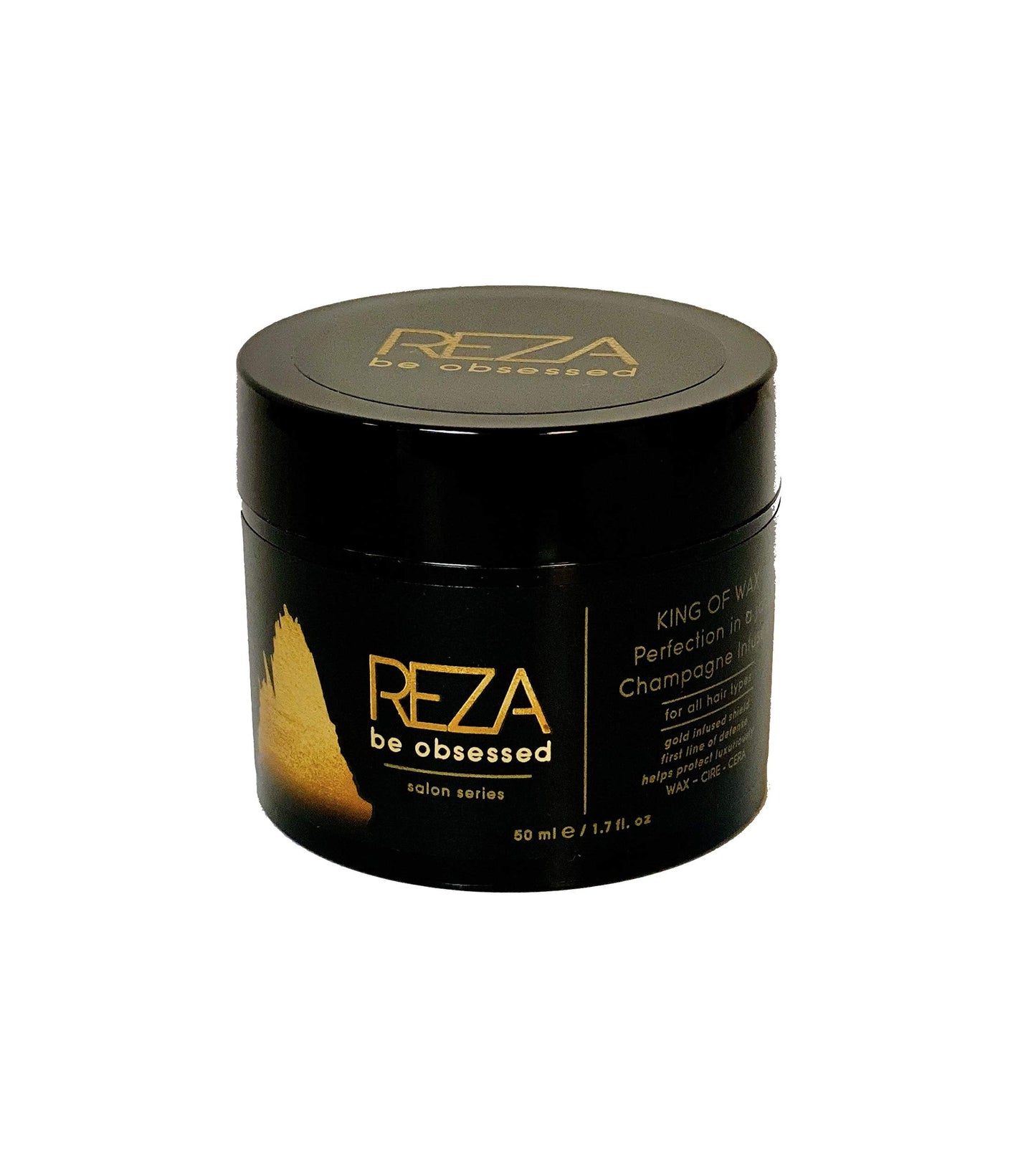 Reza King of Wax: Luxury Styling Hair Cream, Long Lasting Hold, Shiny Finish, Sulfate Free, Paraben Free for Men, 1.7 Fl. Oz. Beauty & Personal Care Reza