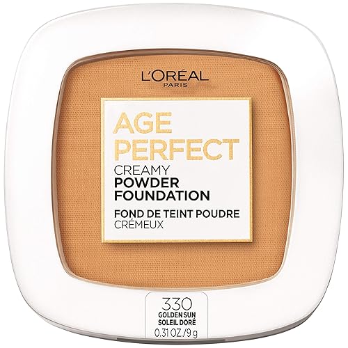 L’Oréal Paris Age Perfect Creamy Powder Foundation Compact, 330 Golden Sun, 0.31 Ounce Beauty & Personal Care L'Oreal Paris