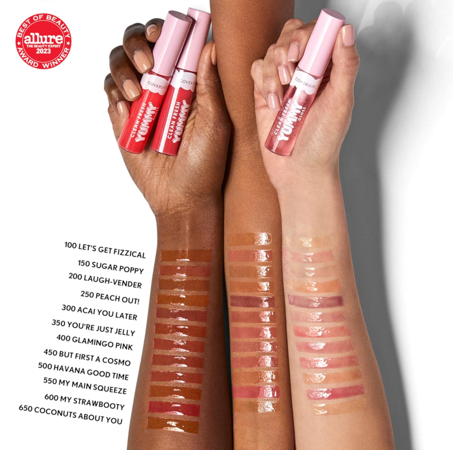 COVERGIRL Clean Fresh Yummy Lip Gloss, Sheer, Natural Scents, Vegan Formula - 300 Acai You Later, 0.33 fl oz Beauty and Personal Care COVERGIRL