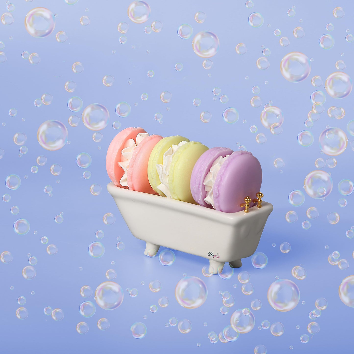 Olliepop Macaron Soaps Trio With Natural Skin-Loving Ingredients, 3 Handmade Fun Dessert Bath Soap, Gift Set For Women, Made in USA, 2 Ounces x 3 Beauty & Personal Care Olliepop