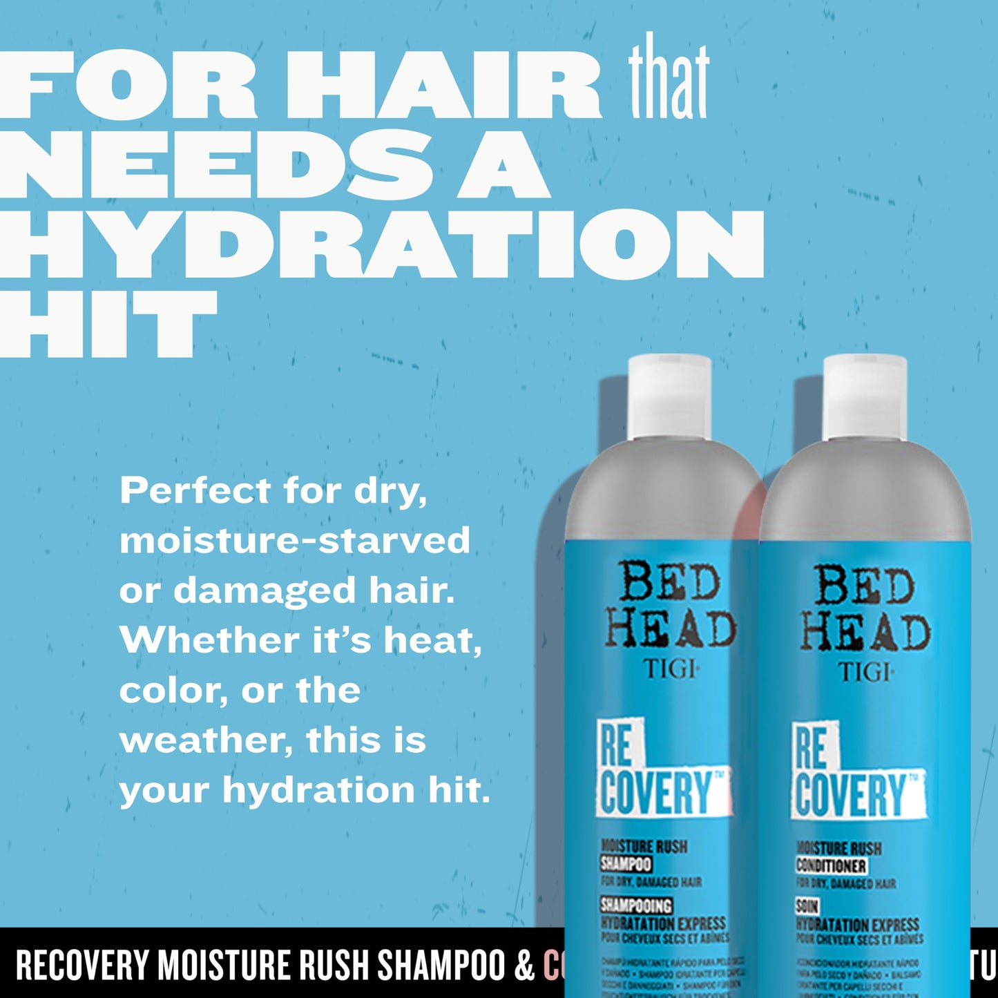 TIGI Bed Head Recovery Shampoo and Conditioner Set for Dry, Damaged Hair, 25.36 fl oz, 2 Count Beauty & Personal Care TIGI