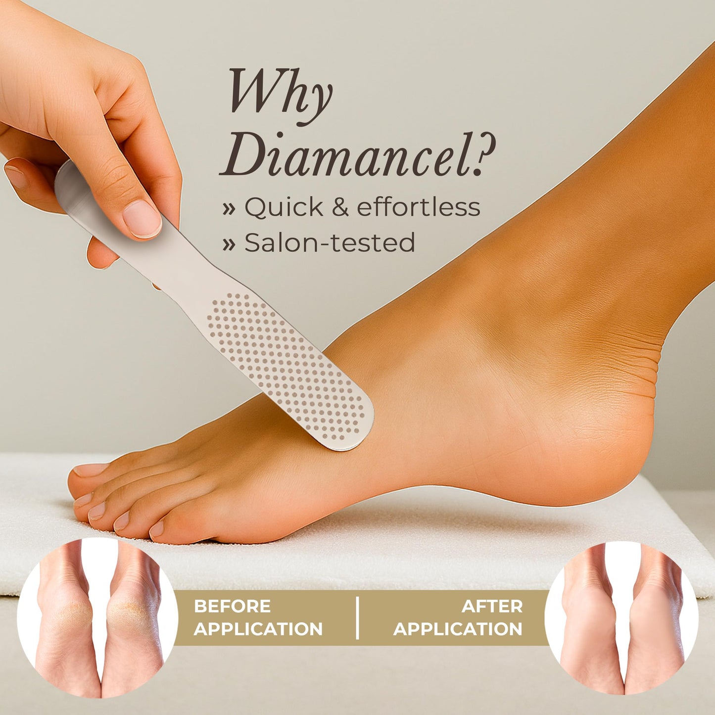 Diamancel Luxury Diamond Foot Buffer - Coarse Grit - For Large Calluses & Rough Skin - #20 (no handle) Beauty & Personal Care Diamancel