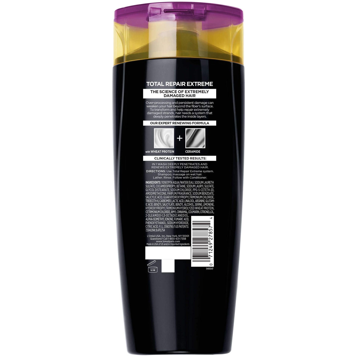 L’Oreal ParisTotal Repair Extreme Shampoo, Extremely Damaged Hair, 12.6 Fl Oz Beauty & Personal Care L'Oreal Paris