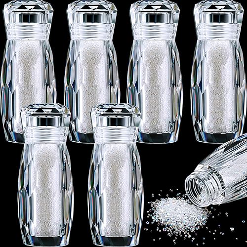 Blulu 18000 Pcs Tiny Nail Rhinestones 0.8/1.2mm Nail Charms Micro AB Glass Gems Iridescent Crystal Pixie Caviar Bead Diamonds Gravel for Art Manicure Beauty & Personal Care Blulu