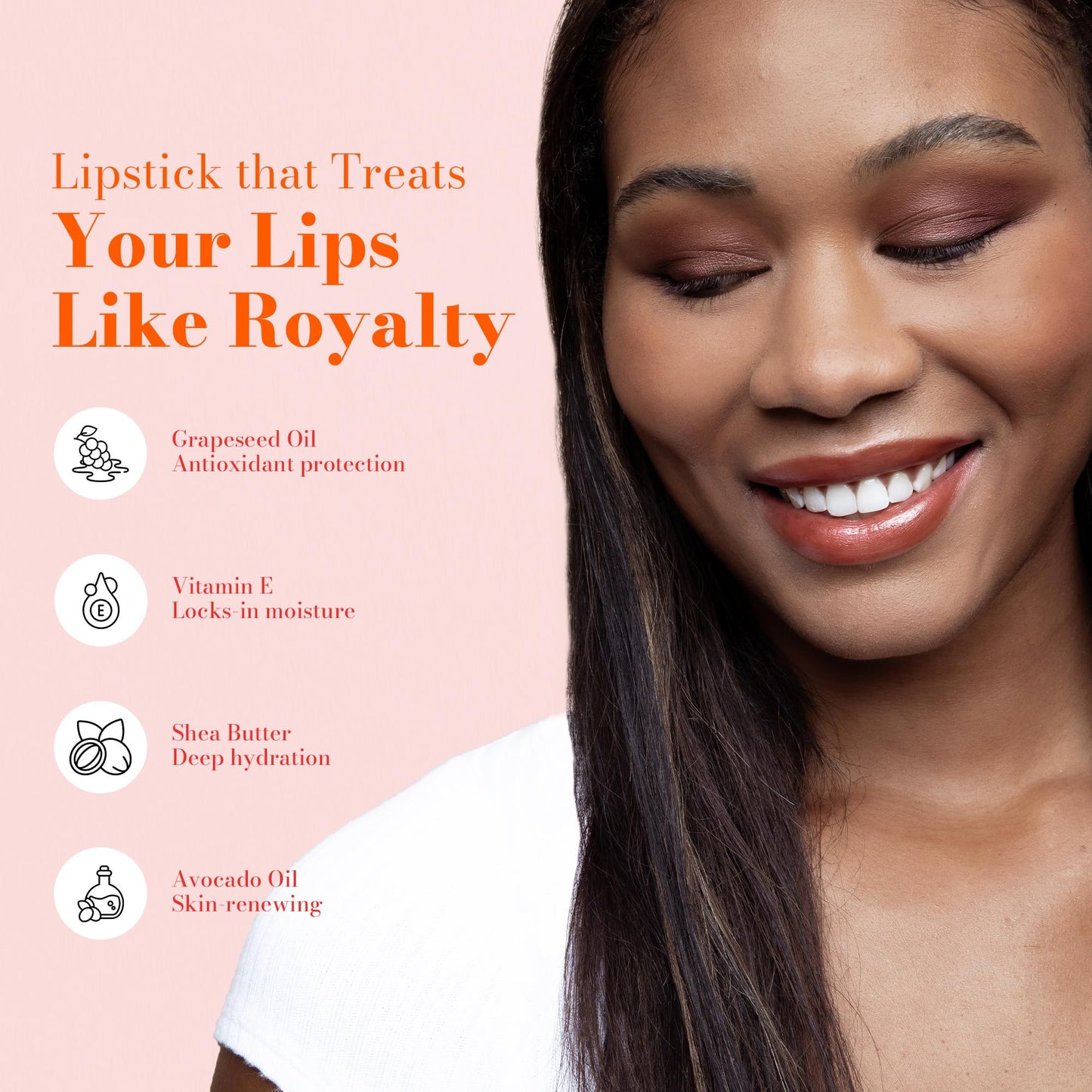 Juwel Cosmetics Frosted Finish Lipstick, Long Wear Moisture-Rich Shades with Natural Minerals, Matte Lipstick Contains Shea Butter, Grapeseed & Beauty & Personal Care Juwel Cosmetics