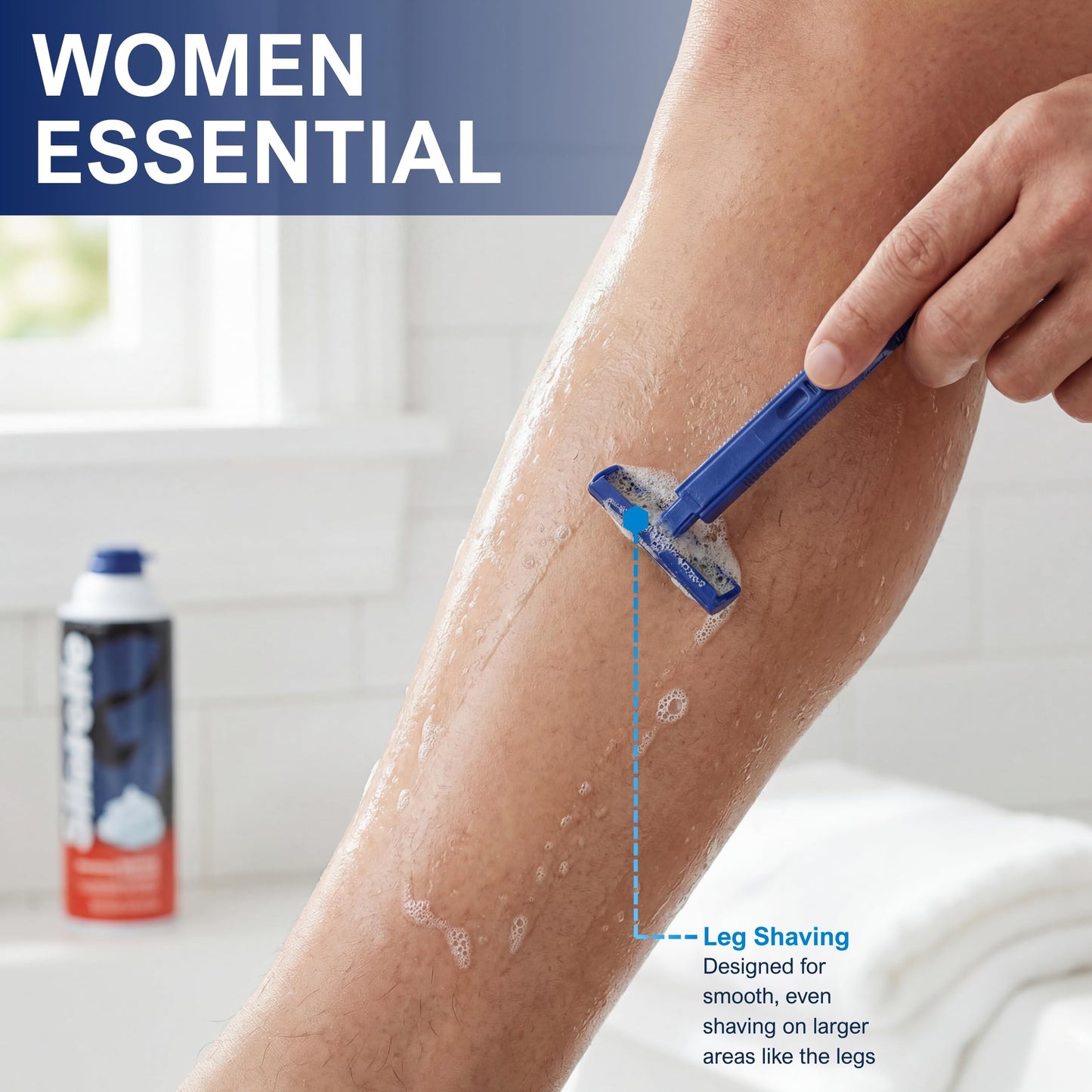 MED PRIDE Disposable Razors,10-Pack - Twin Blades & Easy Grip For Max Control & Smoothness - Unisex, Smooth & Comfortable Shaving Care for Men & Women Beauty and Personal Care MED PRIDE