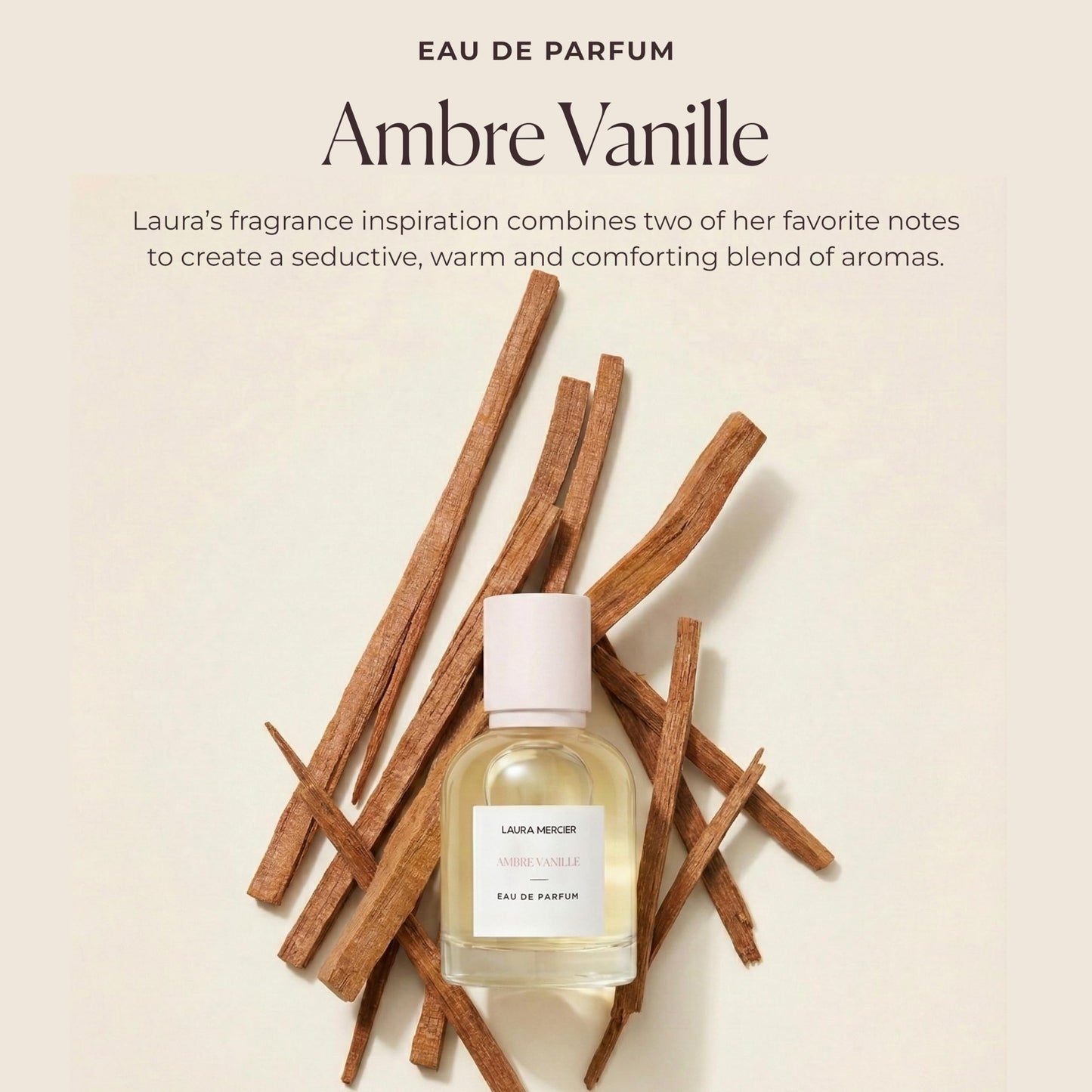 Laura Mercier Eau de Parfum, Long Lasting Perfume for Women, Elegant and Sophisticated Fragrances, French Inspired Scents, Ambre Vanille Beauty & Personal Care Laura Mercier