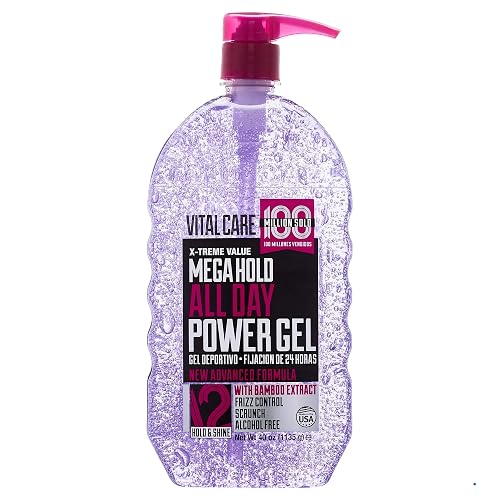 Vital Care All Day Spiking Hair Gel, (40 Fl. Oz), Mega Hold, Non-Sticky, Protein and Vitamin B5 Enriched Product for Men & Women Beauty & Personal Care Vital Care
