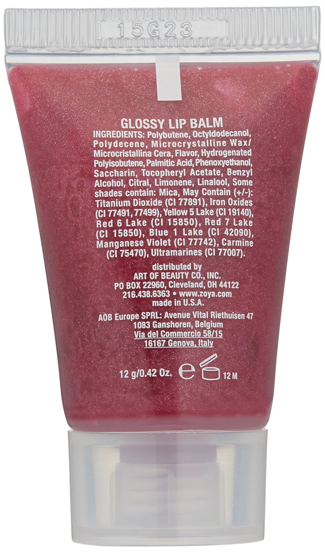 ZOYA Lip Gloss, Sweettart, 0.42 Ounce (Pack of 1) Beauty & Personal Care ZOYA