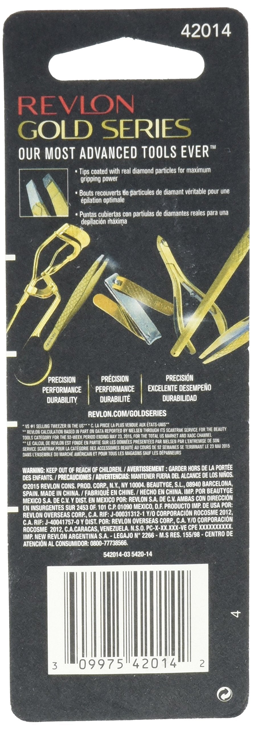 Revlon Gold Series Slant Tweezer Beauty & Personal Care REVLON