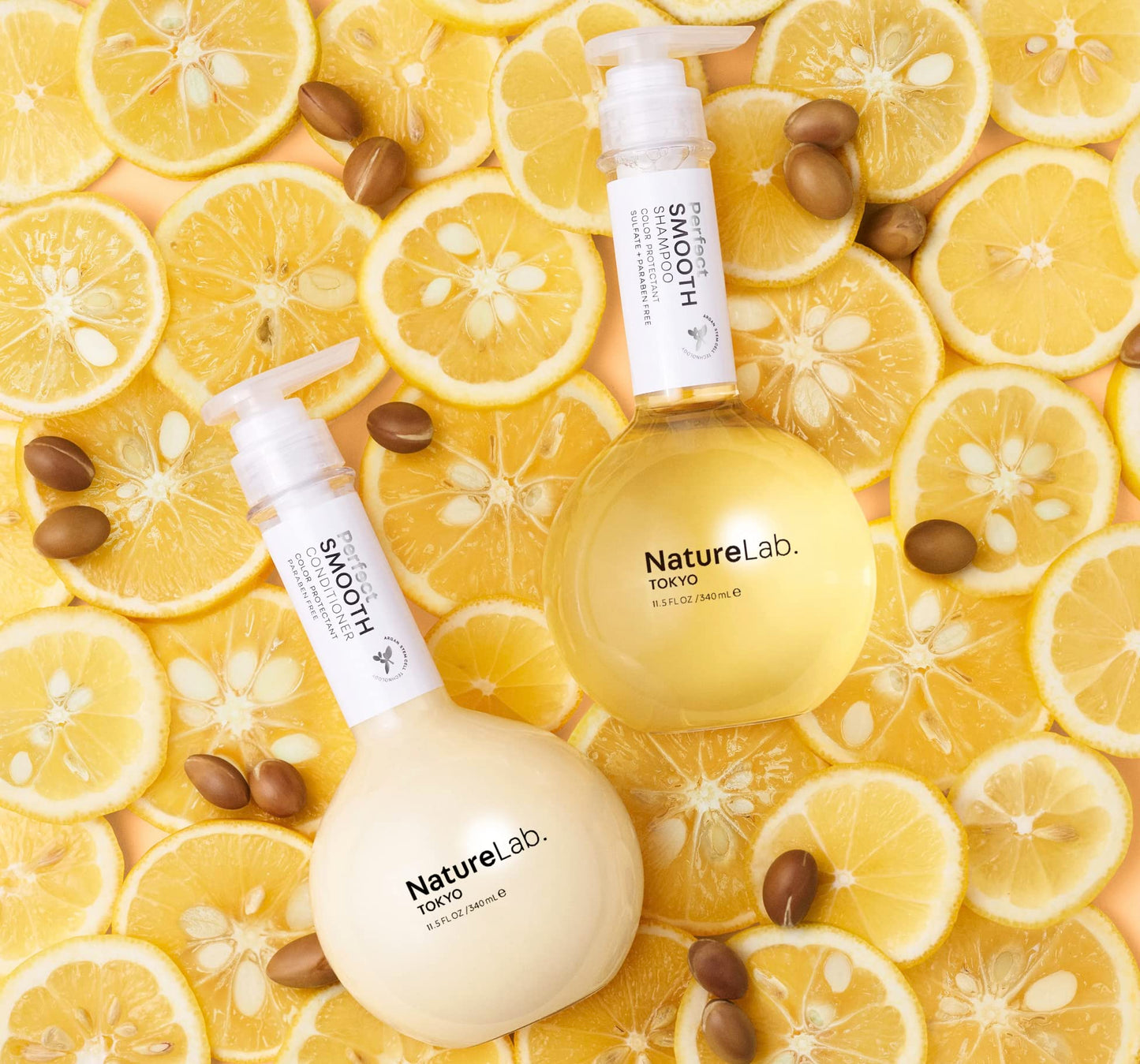 NatureLab.TOKYO Perfect Smooth Shampoo & Conditioner Duo - Japanese Shampoo and Conditioner for Dry, Frizzy Hair - Calms Scalp & Tames Strands from Beauty & Personal Care NATURELAB. TOKYO