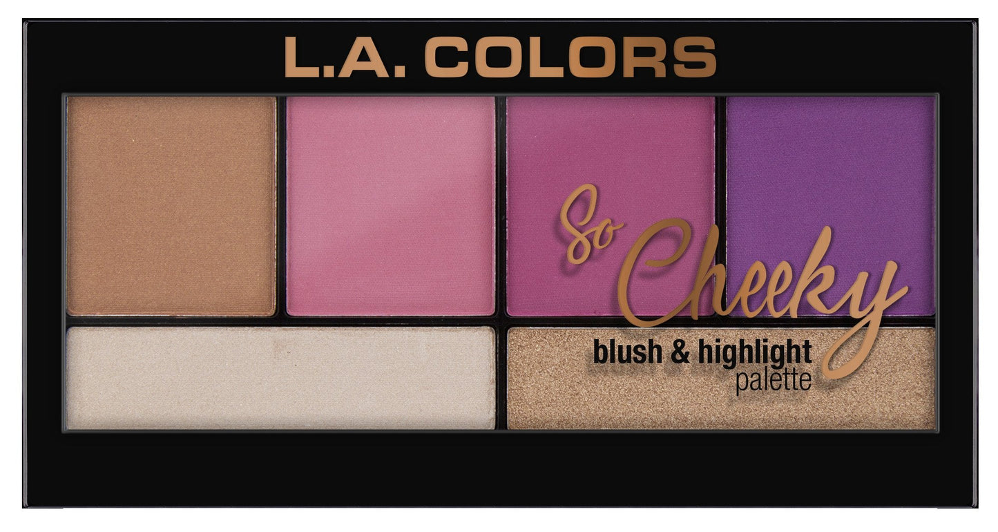 L.A. COLORS So Cheeky Blush and Highlight Palette, Sweet and Sassy C30463 Beauty & Personal Care L.A. COLORS
