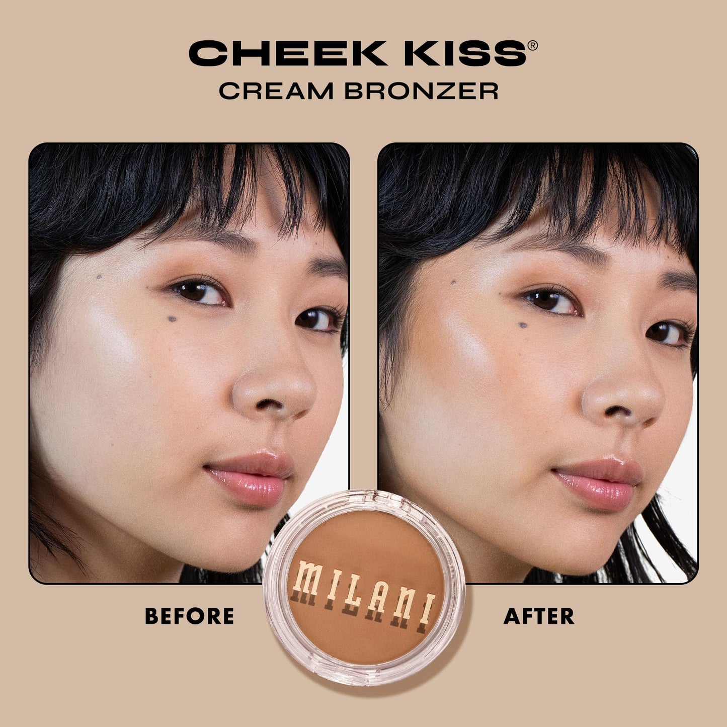 Milani Cheek Kiss Cream Bronzer, 120 - Spilling Tea, Vegan & Cruelty-Free, Made in Korea, Lightweight Glow, Soft Matte Finish Beauty & Personal Care Milani