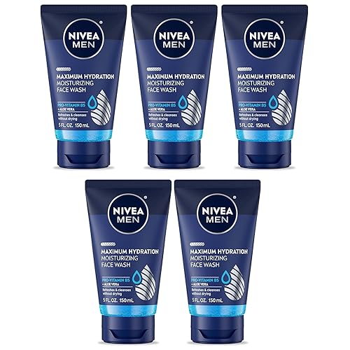 Nivea Men Maximum Hydration Moisturizing Face Wash 5 oz - 5 Pack Beauty & Personal Care NIVEA