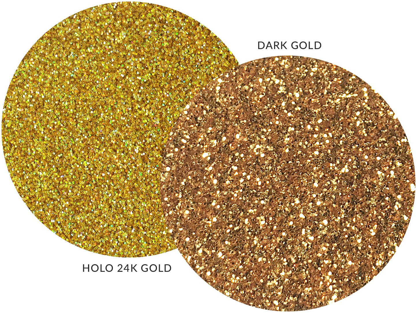MARBLERS Twinkle Face & Body Glitter Duo [Dark Gold & Holo 24K Gold] 0.36oz (10g) | Non-Toxic | Cruelty-Free | Eyeshadow, Nail Polish, Nail Art | Beauty & Personal Care MARBLERS