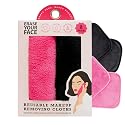 ERASE YOUR FACE Reusable Makeup Remover Cloths - Microfiber Face Towels to Cleanse & Remove Makeup - Water Activated for Sensitive Skin - Pink & Black Beauty & Personal Care ERASE YOUR FACE