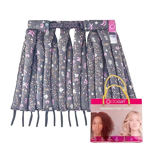 Octocurl Heatless Curls Headband - Hair Curlers to Sleep In - Heatless Curlers for Medium Length Hair (Cotton - Lilac) Beauty & Personal Care Octocurl