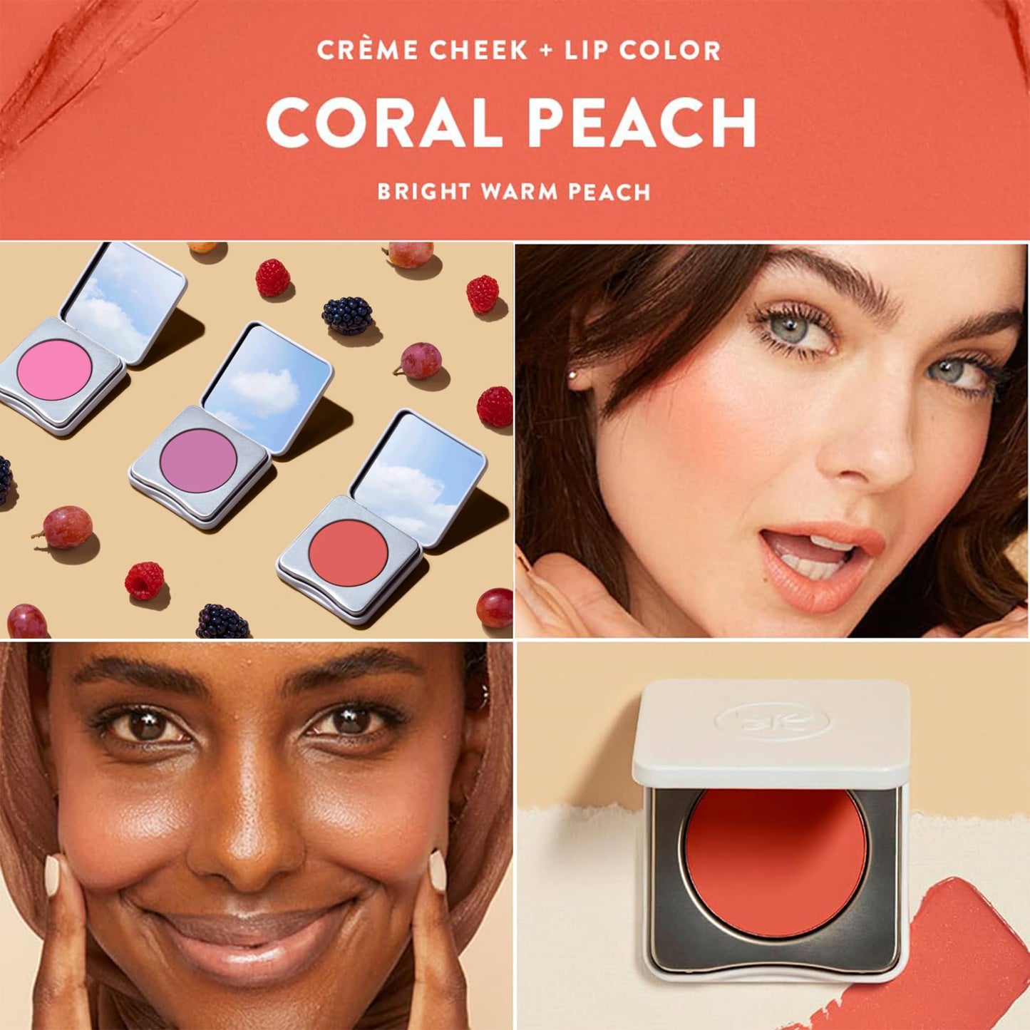 Honest Beauty 2-in-1 Creme Cheek Blush + Lip Color | EWG Verified, Vegan + Cruelty Free | Lush Lilac, .1 oz Beauty & Personal Care Honest Beauty