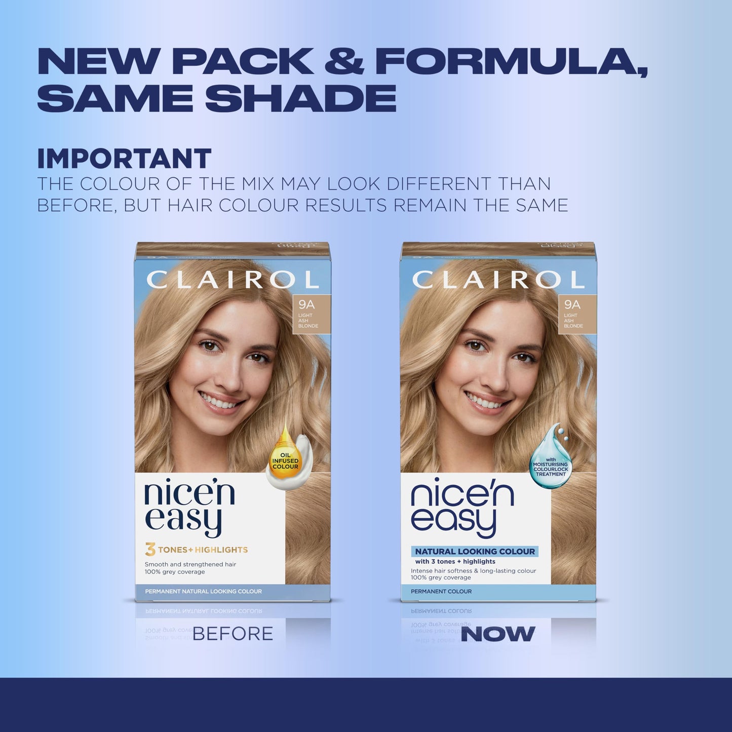 Clairol Nice'n Easy Permanent Hair Dye, 9A Light Ash Blonde Hair Color, 3 Count Beauty & Personal Care Clairol