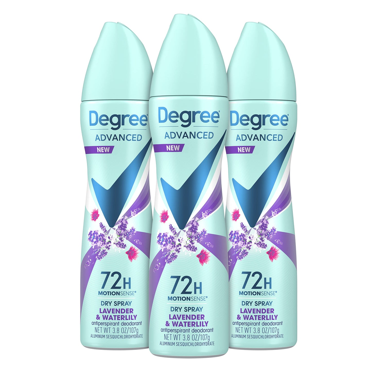 Degree Antiperspirant Deodorant Dry Spray 72-Hour Sweat and Odor Protection Lavender and Waterlily Deodorant Spray For Women With MotionSense Beauty and Personal Care Degree