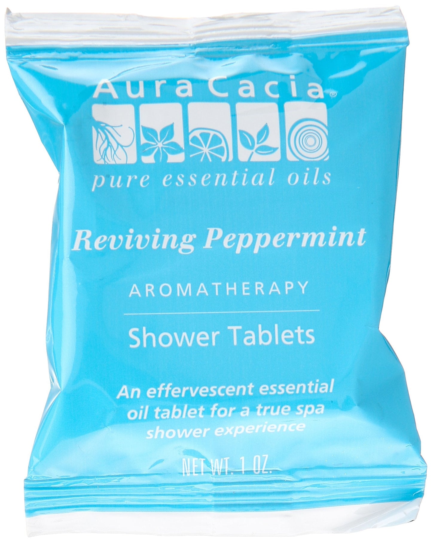 Aura Cacia Aromatherapy Shower Tablets, Reviving Peppermint 3 ea (Pack of 4) Beauty & Personal Care Aura Cacia