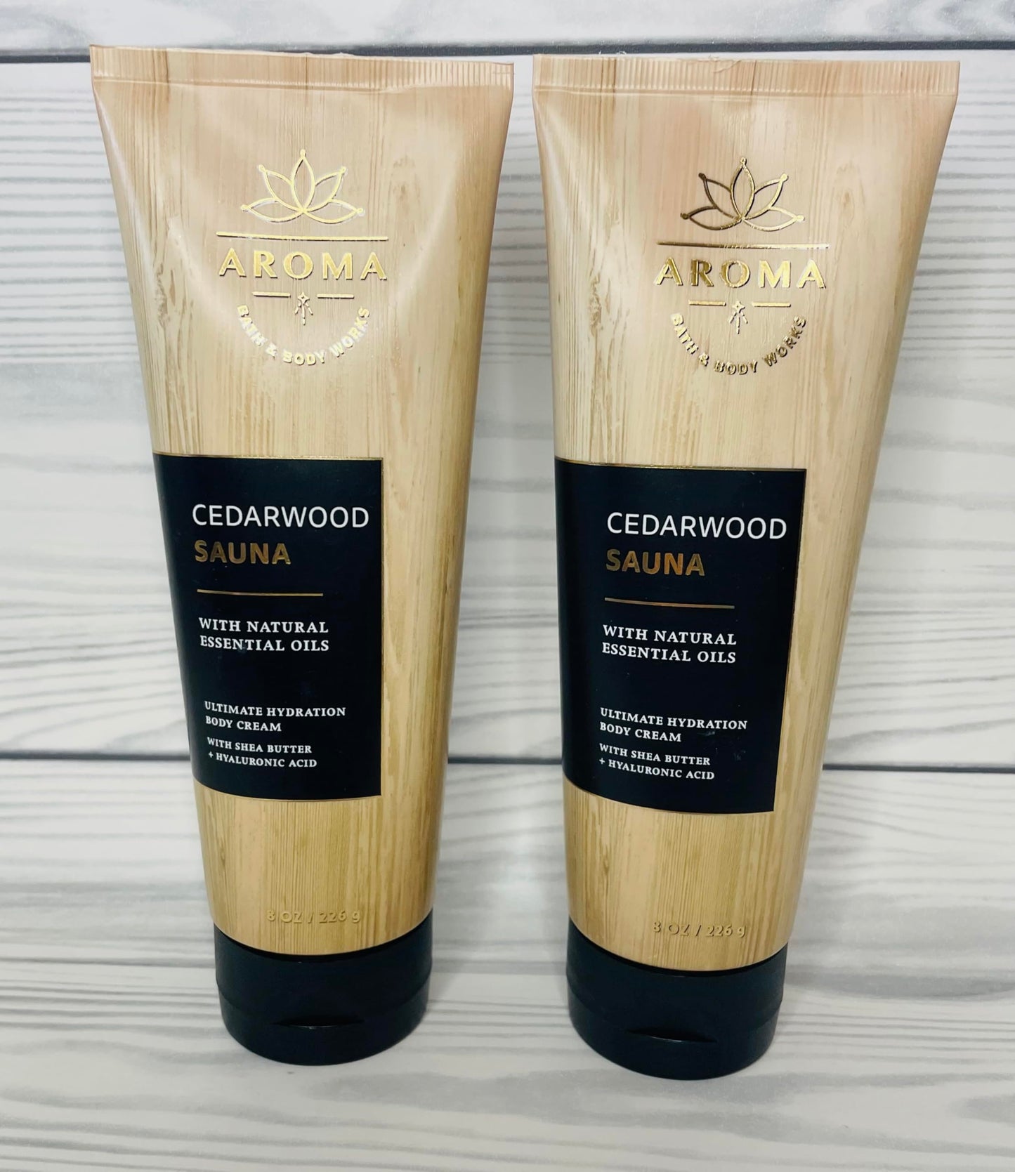 Bath & Body Works Eucalyptus Patchouli & Cedarwood Sauna Natural Essential Oils Body Cream 8 Ounces 2 Pack Beauty & Personal Care Bath & Body Works