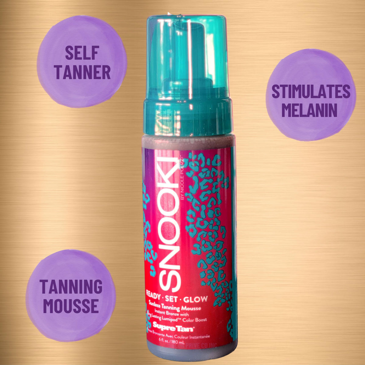 Supre Snooki Ready • Set • Glow Sunless Mousse 6oz, Bronze Beauty & Personal Care Supre