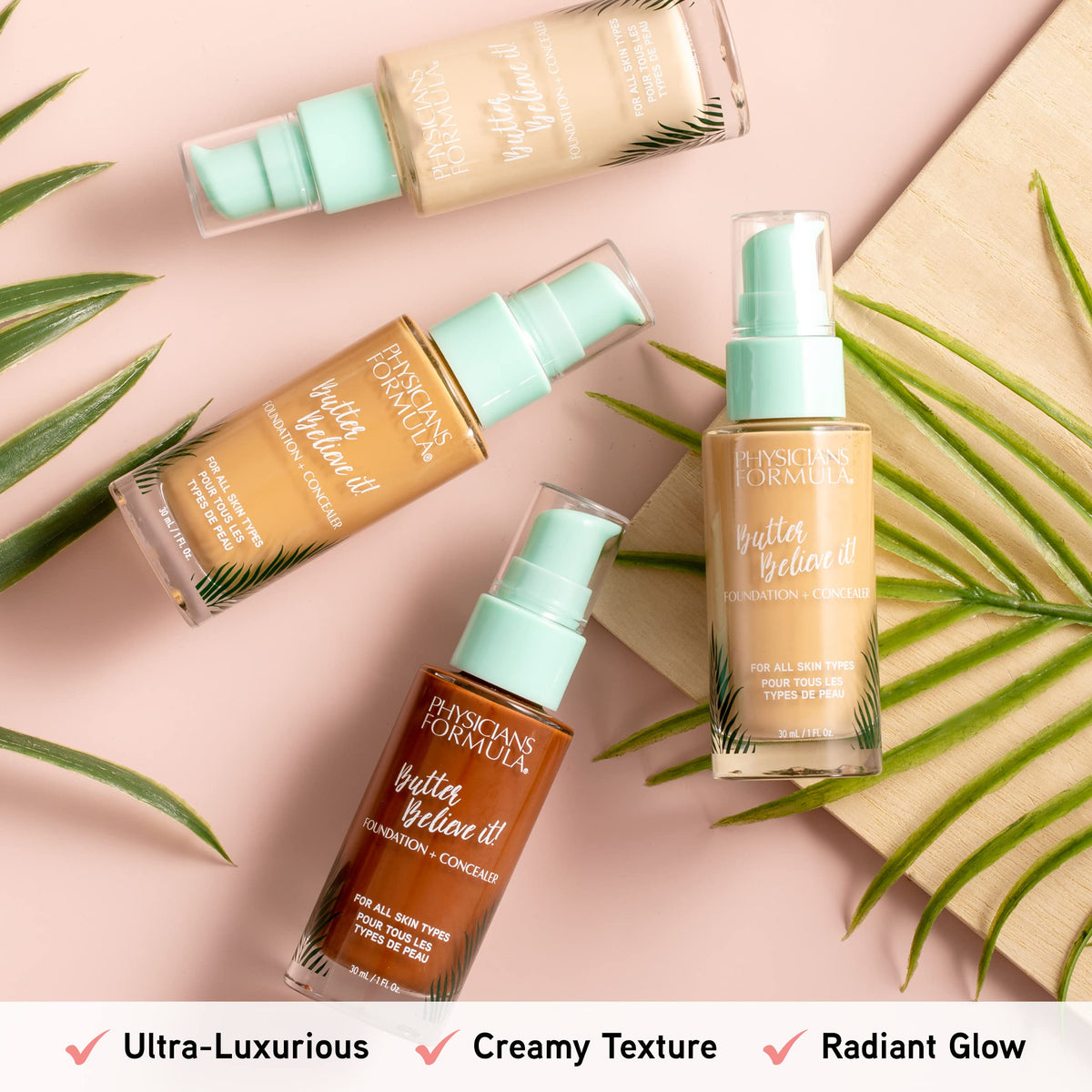 Physicians Formula Butter Believe It! Foundation + Concealer, Light-to-Medium | Dermatologist Tested, Clinicially Tested Beauty & Personal Care Physicians Formula