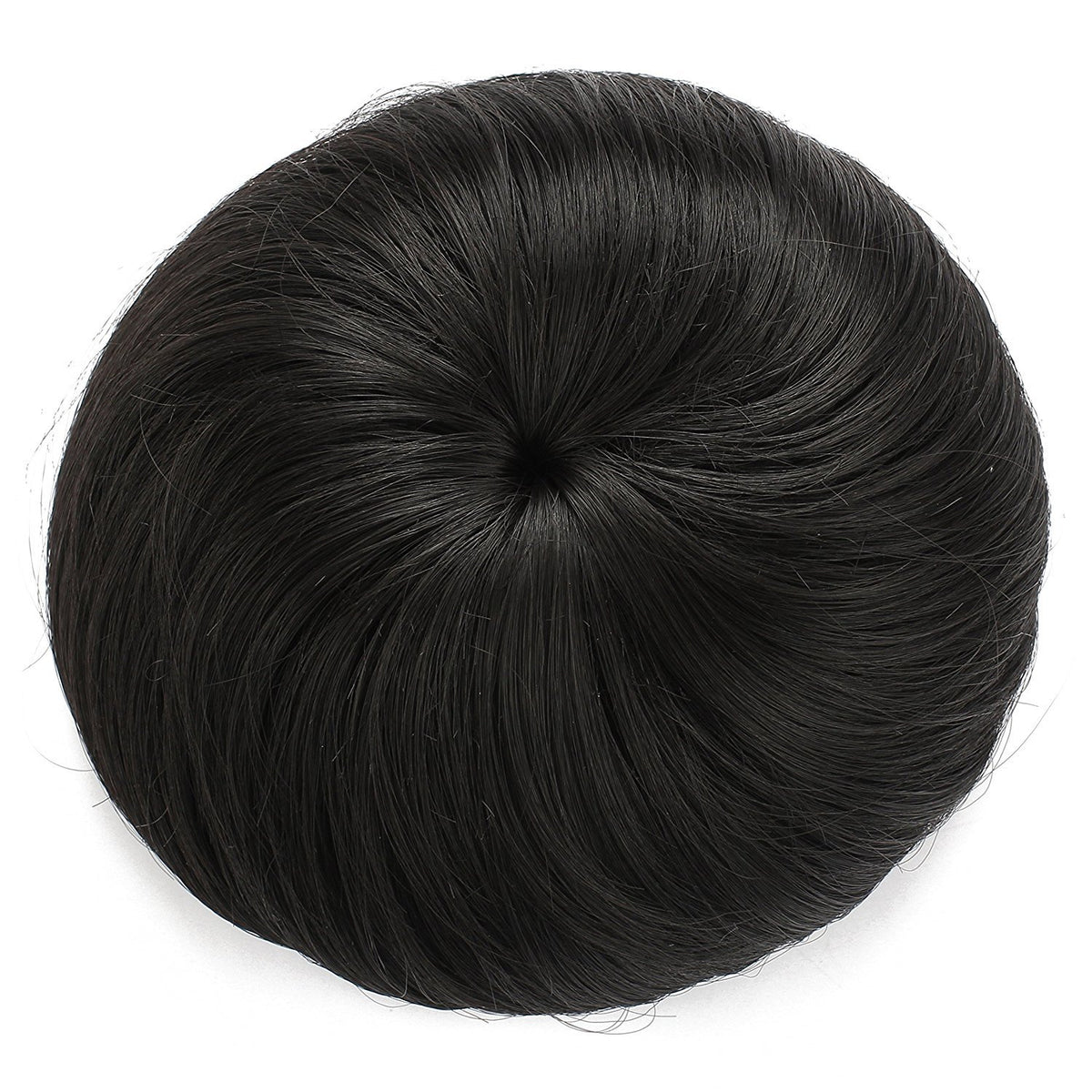 Onedor Synthetic Fiber Hair Extension Chignon Donut Bun Wig Hairpiece (2# - Darkest Brown)