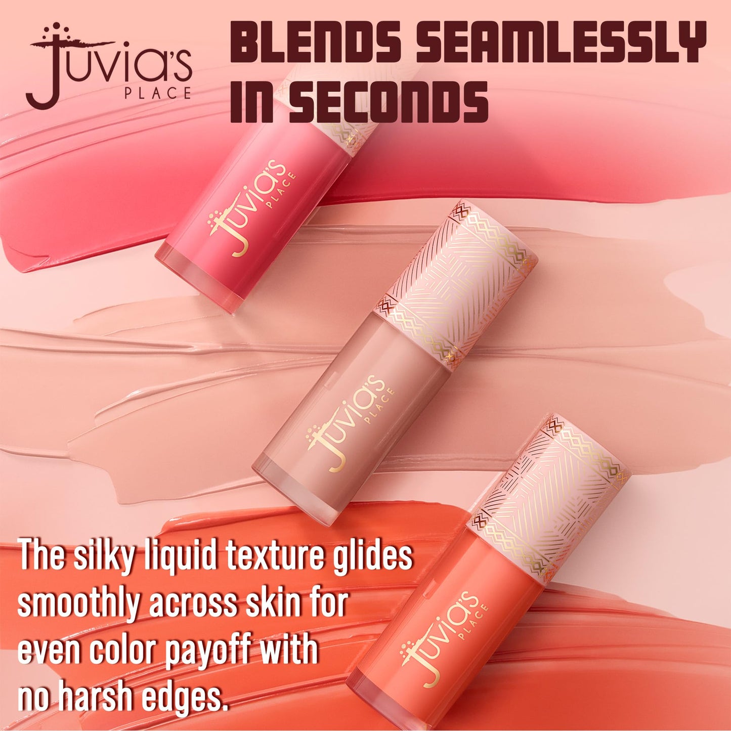 Juvia's Place Blushed Liquid Tint - Flamingo Rose - Lightweight Liquid Blush, Radiant Dewy Finish, Buildable Formula with Vitamin E, Long-lasting Beauty & Personal Care Juvia's Place