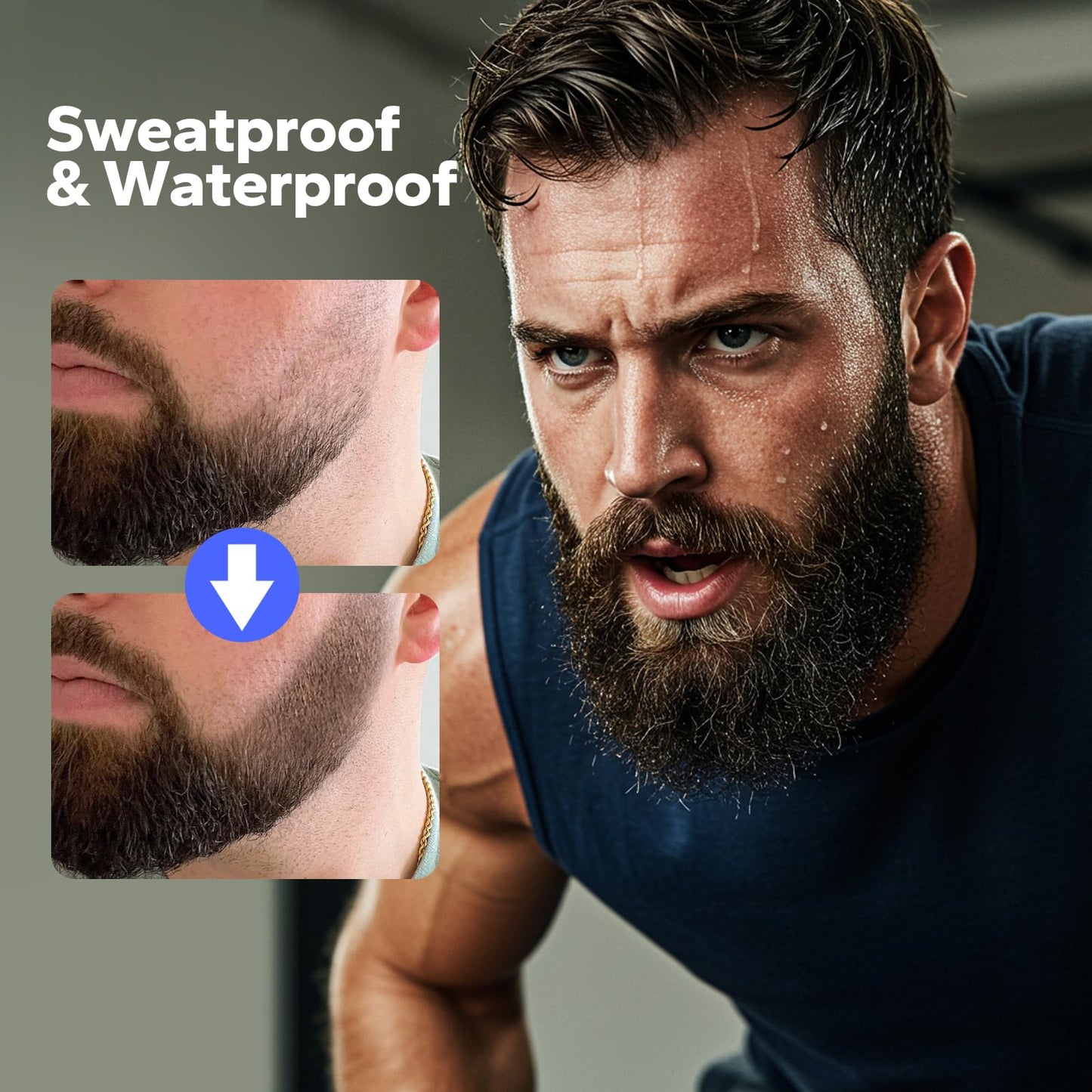 Vomovo Beard Pen Filler for Men (Black, 2 Pack), Barber Styling Grooming Pencil, Waterproof & Sweat Proof, Cover Beard & Facial Hair in Seconds, Long Beauty and Personal Care Vomovo