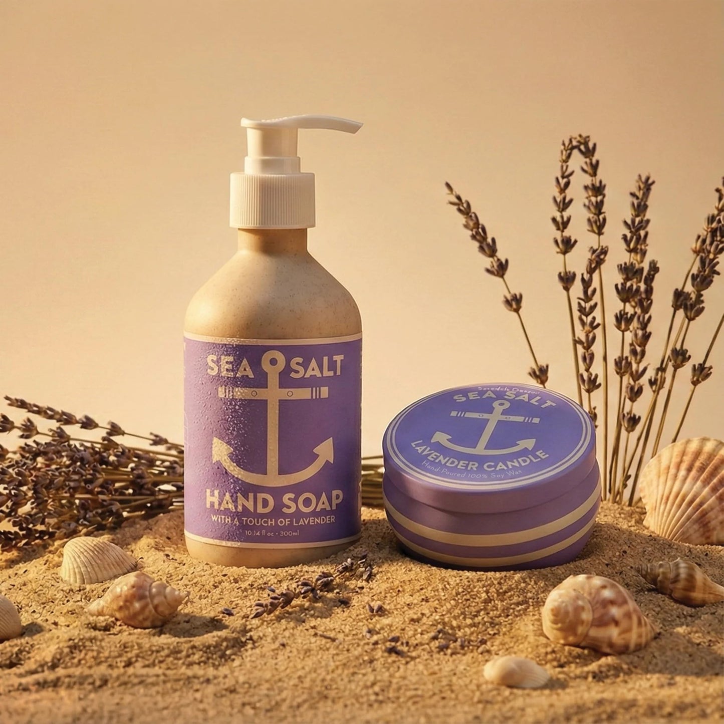 Kalastyle Swedish Dream Sea Salt LAVENDER Liquid Hand Soap | Made with Natural Lavender | No Sulfates, Parabens, or Silicones | Vegan | Cruelty Free | Beauty & Personal Care Kalastyle