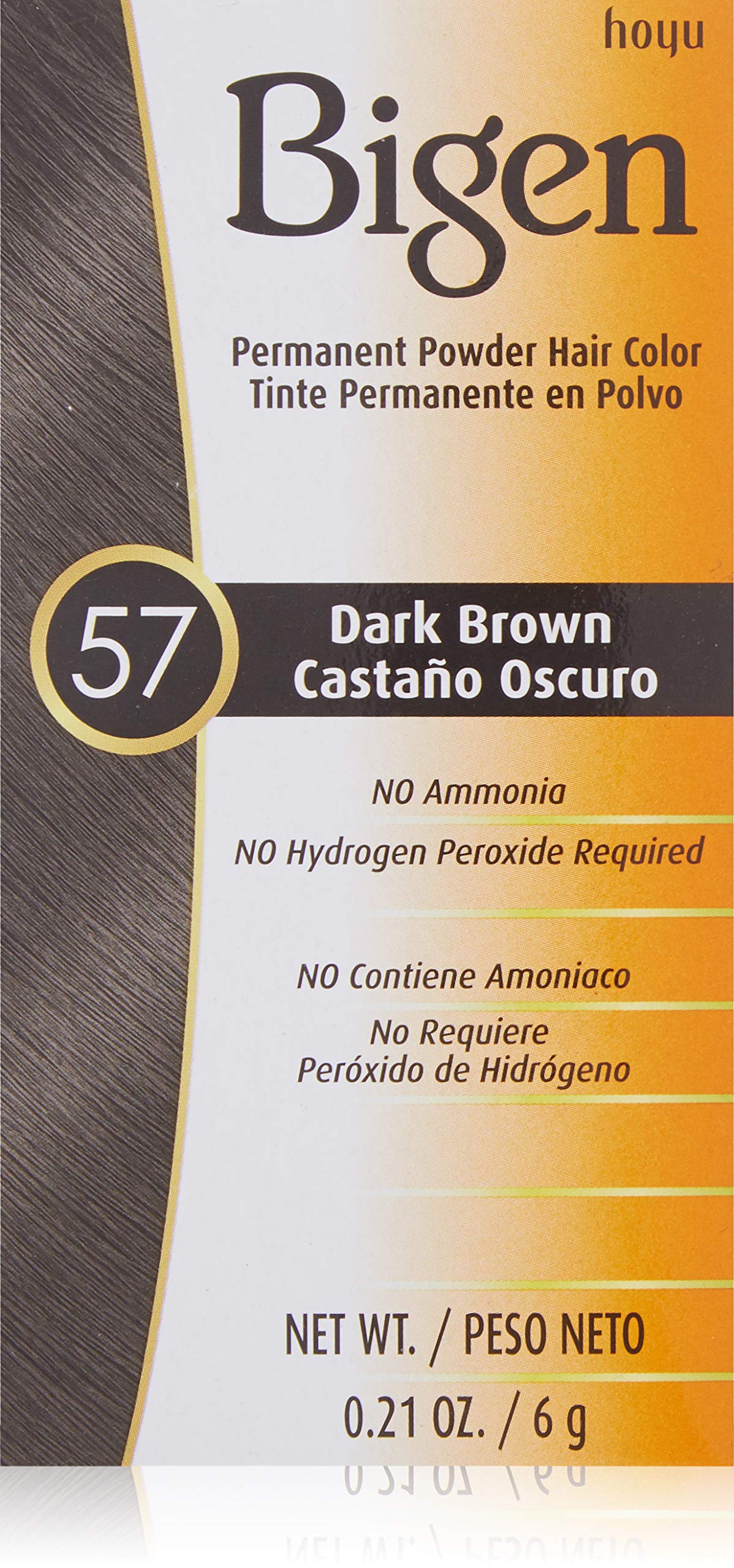 Bigen Powder Hair Color #57 Dark Brown 0.21oz (2 Pack) Beauty & Personal Care Bigen
