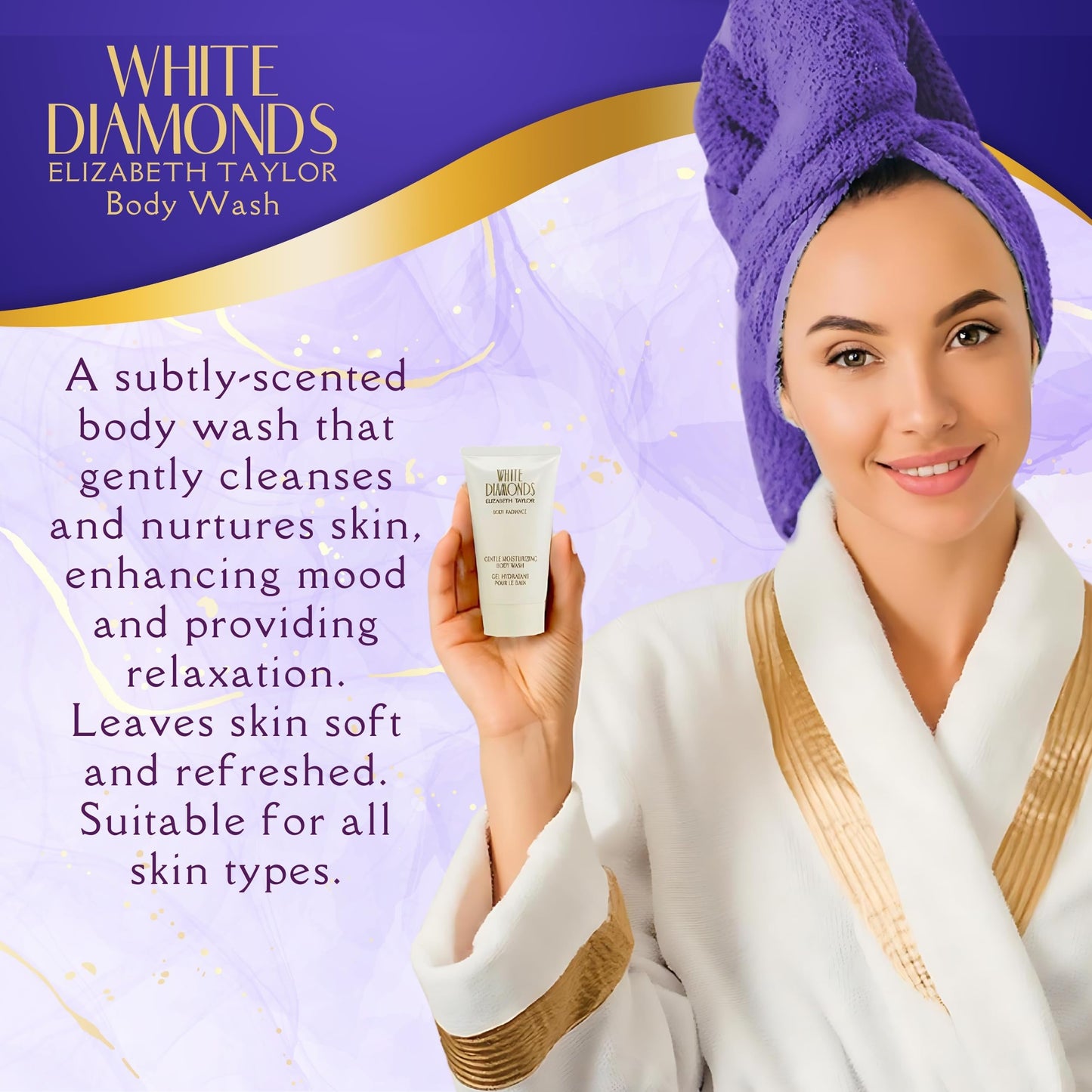 Elizabeth Taylor White Diamonds Perfume for Women Gift Set 4 Piece Beauty & Personal Care Elizabeth Taylor