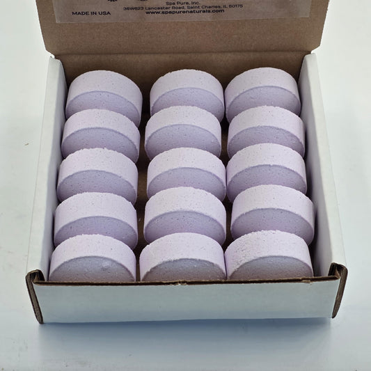 Lavender Shower Steamers, 15 Count, (Larger Than Leading Brand), Essential Oils, Mesh Bag (15 Count) Pack of 1 Beauty and Personal Care Spa Pure