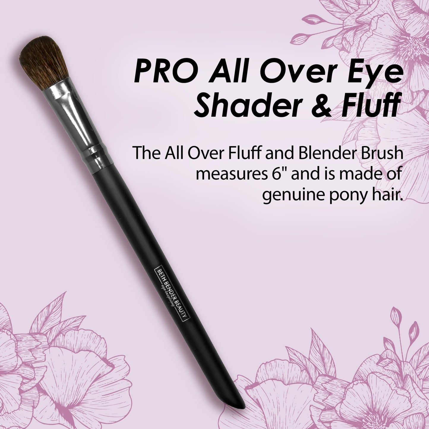 Beth Bender Beauty Pro All Over Eye Shader and Fluff Brush - Makeup Brush for Eye Makeup Beauty & Personal Care Beth Bender Beauty