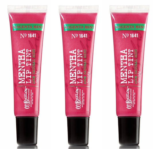 Bath & Body Works C.O. Bigelow Mentha Lip Tint 3 Pack Magenta Mint #1641 Beauty & Personal Care C. O. Bigelow