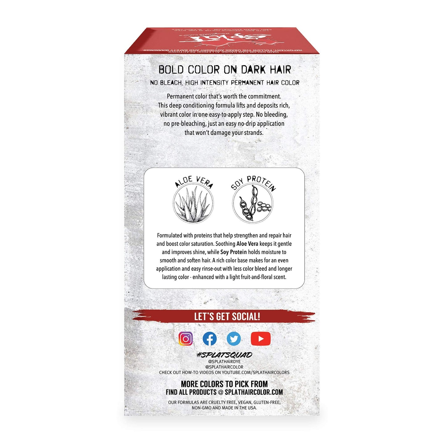 Splat Iconic Red Double Lift Permanent Hair Dye Kit, 1 Application, Includes Red Hair Color, Developer, Concentrate, Conditioner, Gloves, Processing Beauty & Personal Care Splat